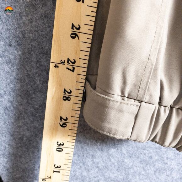 Claiborne Bomber Jacket Tan Blue Long Sleeve Full-Zip Jogger Men's Size Large - Picture 7 of 15